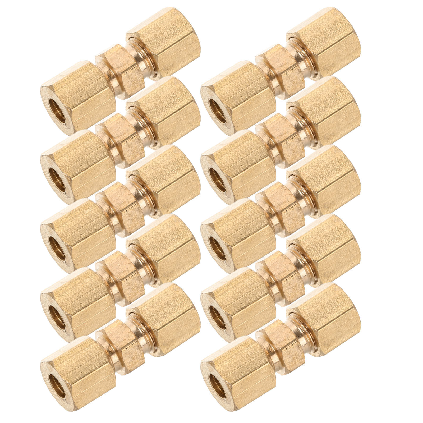 10Pcs Brass Brake Line Union F - Compression Fitting Brass ulasan dan harga